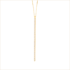 collier barrette longue diamants or recyclé 18 carats aupiho joaillerie