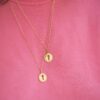 collier medaille clé or jaune et diamants blancs or recyclé 18 carats sesame aupiho joaillerie