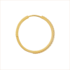 boucle d'oreille créole or jaune et diamants blancs or recyclé 18 carats aupiho joaillerie