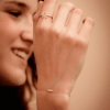 bracelet barette fine chain yellow gold white diamonds 18 carats recycled gold aupiho jewellery