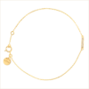 Gold and diamond barrette bracelet chain yellow gold white diamonds 18k recycled gold aupiho jewellery