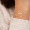 bracelet barrette cle or jaune et diamants blancs or recyclé 18 carats sesame aupiho joaillerie