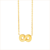 collier infini or jaune or recyclé 18 carats aria aupiho joaillerie