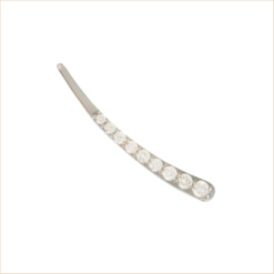 climbing earring white gold white diamonds 18 carat recycled gold aupiho jewellery