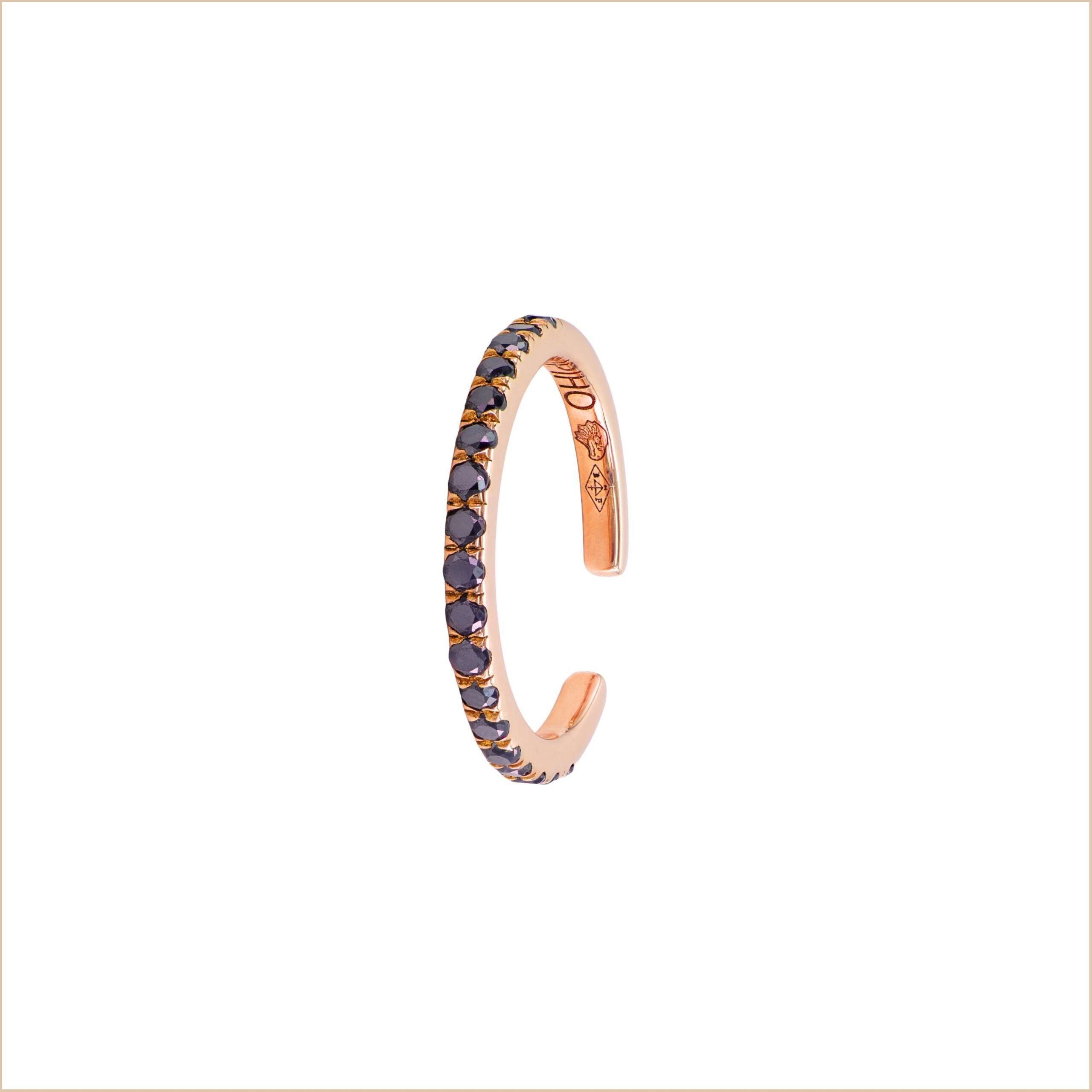 Ear Cuff diamonds Eternelle – Pink Gold, Unit