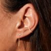 boucles d'oreilles ear cuff or 18 carats et diamants blancs aupiho joaillerie