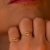 bague glam orteil petit doigt T'M diamant or jaune 18 carats aupiho joaillerie