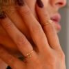bague glam orteil petit doigt T'M diamant or jaune 18 carats aupiho joaillerie