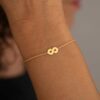 bracelet infini or jaune 18 carats Aria chaîne tout or aupiho joaillerie