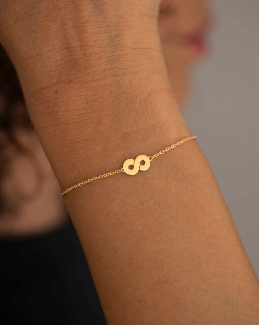 bracelet infini or jaune 18 carats Aria chaîne tout or aupiho joaillerie