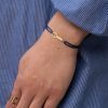 bracelet cordon clé diamants blancs or jaune sésame aupiho joaillerie