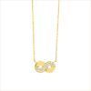 collier infini diamants or jaune et diamants blancs or recyclé 18 carats aria aupiho joaillerie