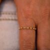 bague rock me diamants blancs or rose 18 carats recyclé aupiho joaillerie
