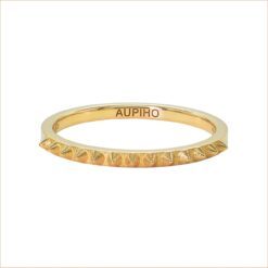 bague rock me en or jaune 18 carats recyclé pointe en or aupiho joaillerie