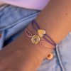 bracelet cordon coeur medaille étoile or recyclé 18 carats aupiho joaillerie