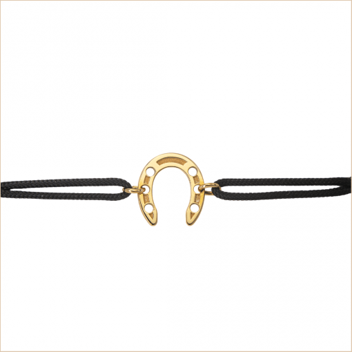 bracelet cordon fer à cheval en or jaune aupiho joaillerie