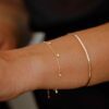 bracelet pampilles or jaune diamants blancs or 18 carats recyclé aupiho joaillerie