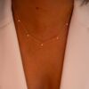 collier pampilles or jaune et diamants blancs or recyclé 18 carats aupiho joaillerie