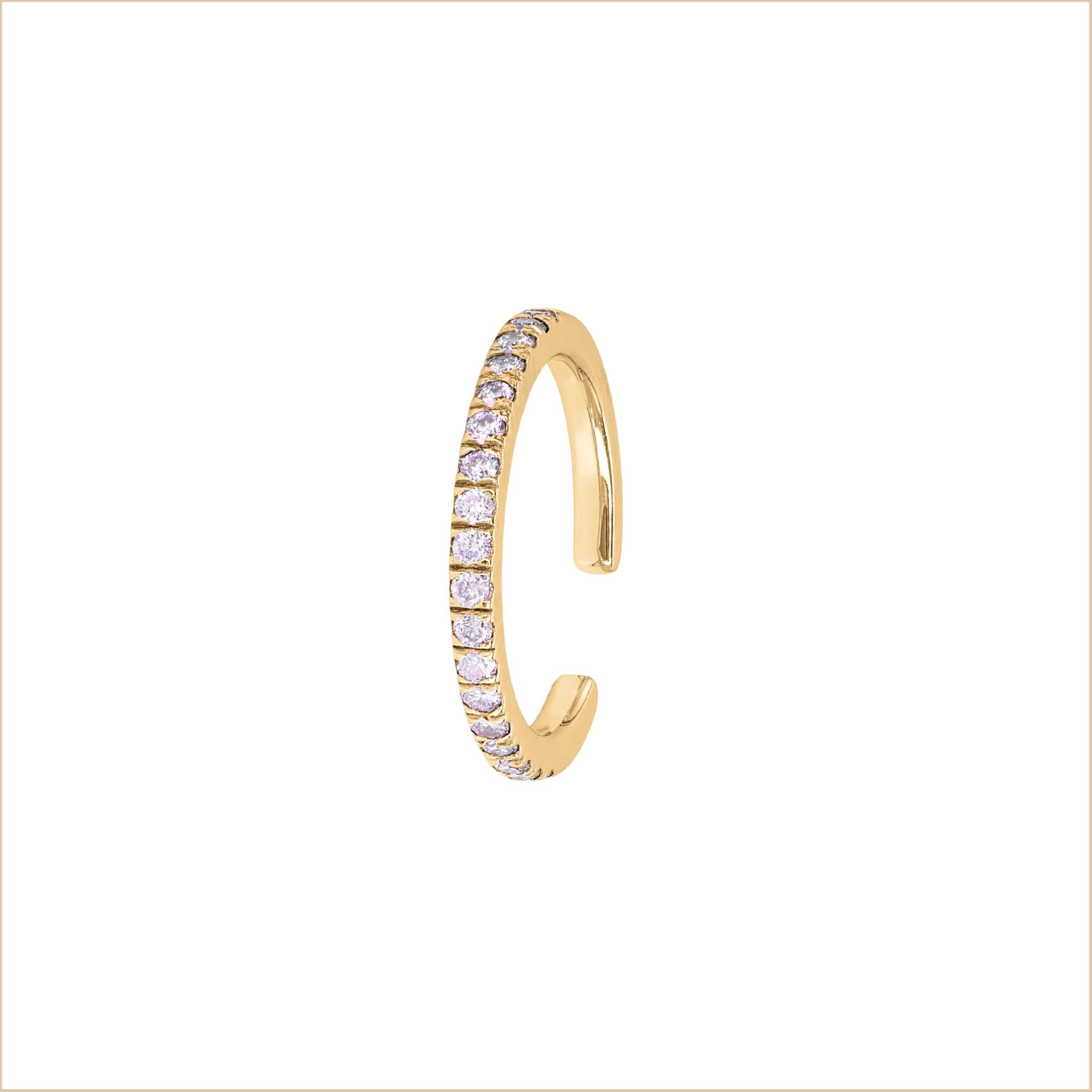 Ear Cuff Éternelle Diamants Aupiho – L’audace du glamour rock pour une allure captivante