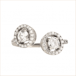 bague toi et moi fiançailles diamants blancs or blanc aupiho joaillerie