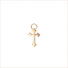 charm croix or jaune illusion aupiho joaillerie