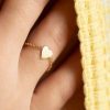 bague chaîne coeur or jaune aupiho joaillerie