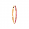 créole saphirs roses or jaune 20 mm divine aupiho joaillerie