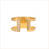 bague large or jaune diamants blancs Anna aupiho joaillerie