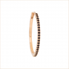 Creole diamonds 20 mm pink gold 18k recycled gold diamonds aupiho jewellery
