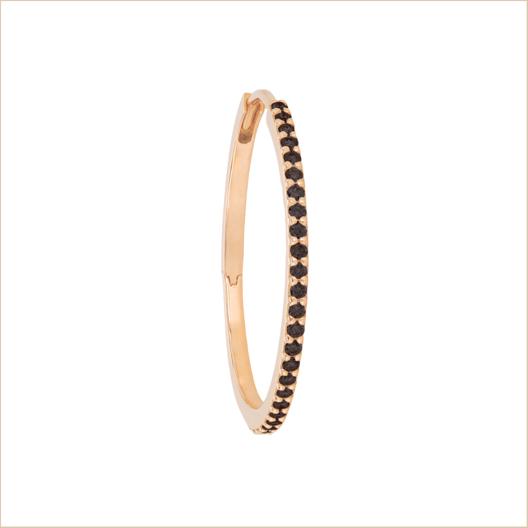 Creole diamonds 20 mm Divine – Pink Gold, Unit