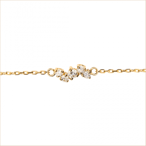 bracelet constellation or jaune diamants blancs aupiho joaillerie